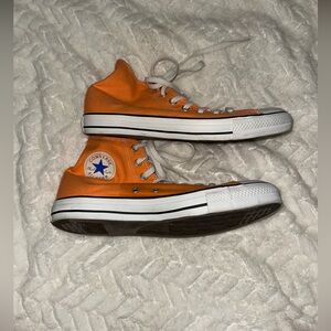Converse Orange High-Top Sneakers